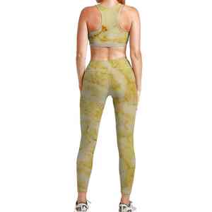 Ropa Deportiva para Mujer, Talla XL, Conjunto de Gimnasio y Fitness, Traje de Yoga de Talla Grande con Logotipo en la Cintura - Product Image 3