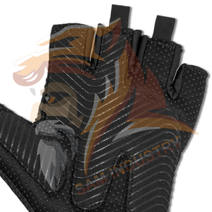 ถุงมือยกน้ำหนักออกกำลังกายฟิตเนสเพาะกายแบบครึ่งนิ้ว ขายส่ง ทนทาน - Product Image 6