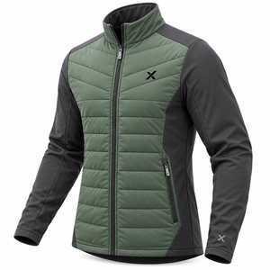 Ropa de Golf para Invierno y Ropa Térmica para Golf |   Colcha Acolchada Verde Oliva en Seis Variaciones de Color |   Fabricante OEM ODM |   X Sport City | - Product Image 3