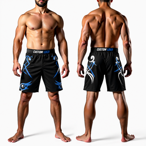 Pantalones Cortos de Lucha MMA Elite Personalizados, Unisex, Sublimados, para Entrenamiento de BJJ y Grappling, Elásticos, Transpirables, Ligeros y de Secado Rápido - Product Image 1