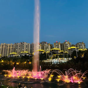 Fontaine musicale sur mesure en acier inoxydable de haute qualité Horticlub, style moderne, écran LED extérieur, finition polie pour jardin - Product Image 4