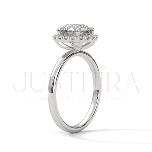Anillo de diamantes solitario de corte redondo más vendido para uso diario, oficina y estilo elegante, anillo de compromiso y boda para él. - Product Image 4
