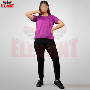 Camiseta de Mujer para Exteriores, Personalizada, de Color Contrastante, Cómoda, de Tela Suave, Corte Regular, Estampada, de Algodón - Product Image 3