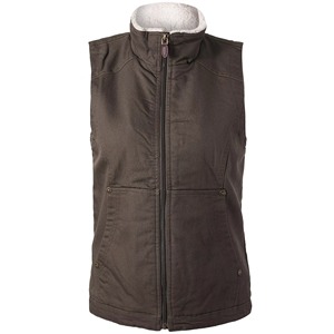 Chaleco Cortavientos Sin Mangas para Mujer con Cierre de Cremallera y Bolsillos, Color Gris Oscuro Sólido, para Uso en Exteriores - Product Image 4