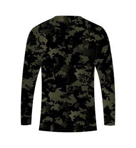 T-shirt à manches longues pour homme, personnalisé, sublimation, camouflage vert, chasse, pêche, sport, entraînement - Product Image 6