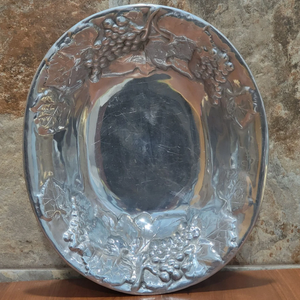 ถาดตกแต่งรูปวงรีขอบด้านข้างลายฉลุโลหะอะลูมิเนียมดีไซน์สวยงาม - Product Image 3