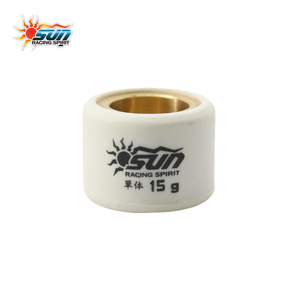 Kit de rouleaux CVT SUN RACING WRL2015-15 20x15mm 15G pour PCX CLICK125I SKYDRIVE125 Suzuki fabriqué à Taïwan 6 pièces Neuf - Product Image 3