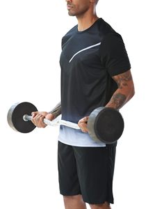 Running Sets For Men <b>Shirt</b> and Shorts 100% Polyester Set Zipper Pockets Quick Dry Gym Athletic Clothes Workout Summer Outfit - Product Image 3