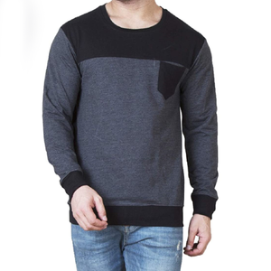 Sudadera Masculina de Estilo Único, Manga Larga, Cuello Redondo, Algodón y Poliéster, Felpa Lisa, Talla XS, Estampado Invernal, Suministro al por Mayor - Product Image 1