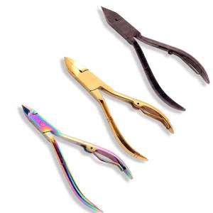 Cuticle Nipper 12.5mm Bevel Jaw Stainless Steel Professional <b>Nail</b> <b>Tool</b> for Finger Use Sharp Curved Blade Adult Style Simple - Product Image 2