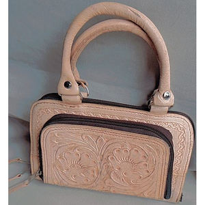 กระเป๋าถือหนังแท้สำหรับผู้หญิงกระเป๋าสตางค์สีน้ำตาลสีเหลืองดอลลาร์ขนาด15 M L - Product Image 4