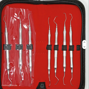 Hot Selling Item Premium Dental Gracey Curette Set 7 Manual Stainless Steel CNC Designed Diamond Sand for Hospital - Product Image 2
