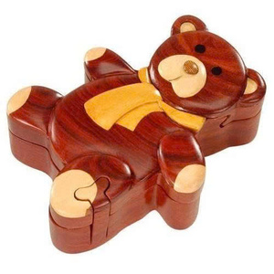 RELIGIOUS-THEMED HANDCRAFTED WOODEN INTARSIA 3D PUZZLE <b>BOX</b> DECORATE WOODCRAFT SECRET <b>BOX</b> CHRISTMAS SOUVENIR FROM VIETNAM - Product Image 3