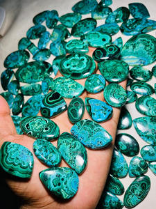 Crisocola natural Malaquita Forma de mezcla Fabricación de joyas Piedras preciosas sueltas Piedra de roca Crisocola cruda Mineral Espécimen Fabricación de piedra - Product Image 3