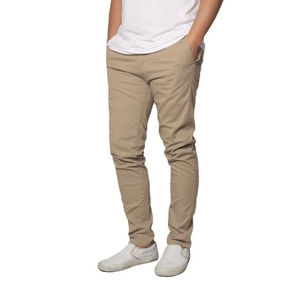 Pantalón chino de color sólido. Pantalones casuales de sarga 100% algodón, corte ajustado, venta al por mayor OEM. Diseño personalizado de calidad orientado a la exportación. - Product Image 6