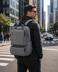 Custom Logo 15.6 Inch Laptop Backpack 985 Waterproof Business Men's PVC Coated Nylon USB Eco-Friendly Large Working Carrying - Product Image 5