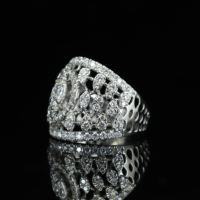 Anillos de Joyería Fina con Engaste de Barra de Plata, Joyería Unisex/para Mujer
