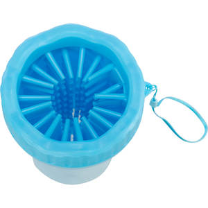 Nettoyeur de pattes bleu M-L en silicone/PP, produit de nettoyage et de bain pour animaux de compagnie - Product Image 1