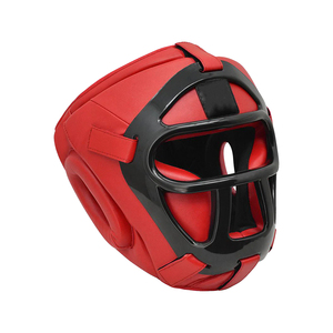Protège-tête de boxe professionnel, protection faciale de boxe en PU et cuir, équipement de boxe de qualité, fabricant Sialkot, Pakistan - Product Image 1