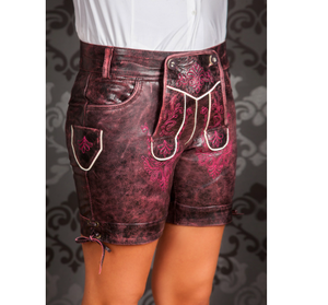 Lederhosen en cuir suédé véritable sur mesure, costume traditionnel bavarois pour l'Oktoberfest, broderie, vente en gros - Product Image 6