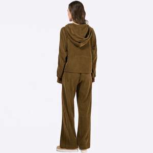 Comprar Conjunto de Pijama y Ropa de Estar por Casa Personalizado para Mujer, Sudadera con Capucha y Pantalones Casuales de Terciopelo y Pana, Traje 2026 - Product Image 2