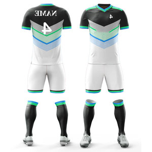 Custom Soccer Uniform Sets with Matching Shorts Full Kit <b>Compression</b> Breathable Athletic Youth Uniform Football Adult Sets - Product Image 4