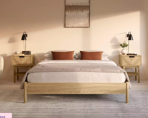 Base de cama moderna y sencilla para juego de dormitorio/muebles de dormitorio hecha de madera maciza. - Product Image 2