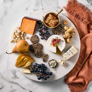 Organizador de Bebidas Giratorio de Mármol, Personalizado de Fábrica, Soporte Redondo para Servir Aperitivos, Lazy Susan de Mármol en Oferta - Product Image 1