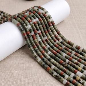 Perles en pierre de sang naturelle 4x2mm en vrac pour la fabrication de bijoux DIY - Product Image 4