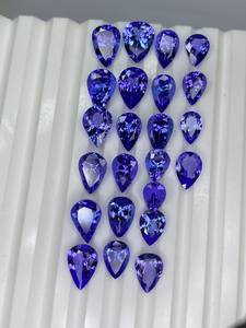 แทนซาไนต์ธรรมชาติทรงลูกแพร์ หินสีน้ำเงินเจียระไน ขนาด 6x4 มม. 7x5 มม. 6x8 มม. สำหรับทำเครื่องประดับ - Product Image 3