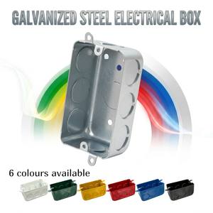 Boîtier de jonction simple fabriqué à Taïwan, plaque en acier galvanisé 1,0 mm-2,0 mm, anti-corrosion et résistant au feu, durable - Product Image 1