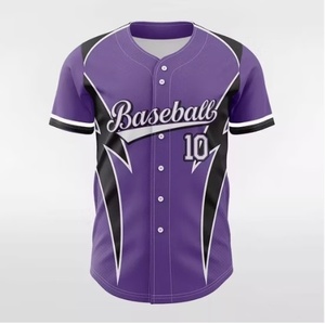 Camiseta de Béisbol Personalizada al por Mayor, Camiseta de Béisbol Lisa para Sublimación con su Diseño, Ropa Deportiva de Béisbol para Equipos - Product Image 2