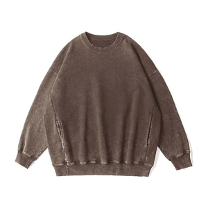 Sudaderas con hombros descubiertos para mujer, cuello redondo con abertura, manga larga, corte holgado, mezcla de algodón y forro polar suave - Product Image 1