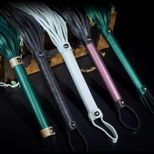 SPALL JP SPORTS Fouet d'entraînement renforcé en cuir de vachette véritable, tressé multi-brins, avec signal sonore et poignée antidérapante en cuir naturel - Product Image 4