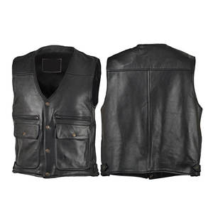 Chaleco de Cuero Ligero y Transpirable para Hombre, Prenda Casual, Chaleco de Cuero Masculino Más Vendido a un Precio Razonable - Product Image 1