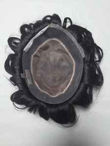 Perruque toupet en cheveux humains mono de qualité supérieure, origine Taz Hair Autriche, style Bangladesh, avec des ondulations naturelles et profondes - Product Image 5