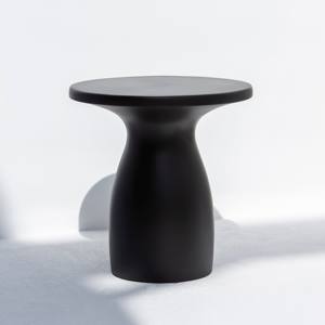 Mesa auxiliar de hormigón Vandana Zenova Terra Black, muebles decorativos minimalistas contemporáneos - Product Image 4
