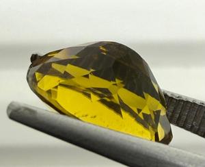 Turmalina amarilla natural, piedra preciosa suelta, turmalina auténtica para hacer joyas, anillo, colgante, regalo para coleccionistas, forma ovalada, 3,88 ct - Product Image 4