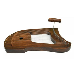 Harpe lyre en bois à 18 cordes, Instrument de musique folklorique Portable pour débutants, avec clé de réglage, sac de transport, Style classique - Product Image 3