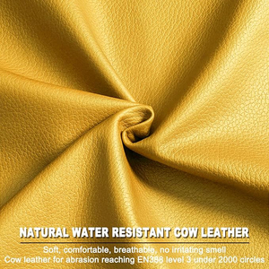 Gants de travail confortables en cuir de vache résistant à l'eau, avec poignet élastique et sangle réglable, légers et sécuritaires pour la conduite - Product Image 3
