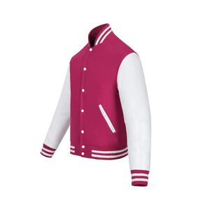Chaqueta Varsity con Altavoces Bluetooth Integrados, Cuerpo de Lana, Mangas de Cuero, Conectividad Musical, Cierre de Broches, Chaqueta Tecnológica - Product Image 2