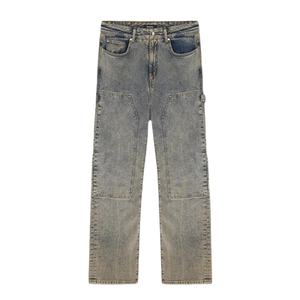 Wholesale Acid Wash Jeans Pants Oversize Men Loose Wide Leg High Street Baggy <b>Denim</b> Pants Lightweight Casual For Men Good Price - Product Image 2