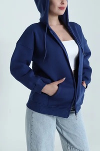 Unique Design Waterproof Breathable <b>Plus</b> <b>Size</b> Hooded Pullover Oversize Solid Eco-Friendly Long-Sleeved Autumn Casual Woman - Product Image 4