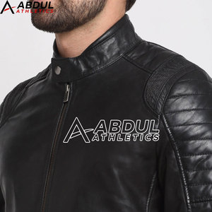 Premium <b>Real</b> <b>Leather</b> Winter <b>Jacket</b> Motorcycle Design Windproof Winter Warm Slim Fit Fashion <b>Jacket</b> For Casual Wear - Product Image 5