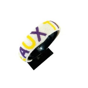 Lightweight Purple & Yellow Game Day Pearl <b>Headbands</b> College Football Spirit Accessories Women & Girls Sports Fan Pearl <b>Headband</b> - Product Image 1