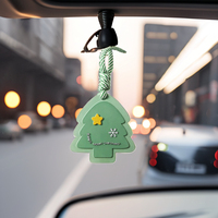 Disques parfumés pour sapin de Noël, désodorisant solide sans flamme pour voiture, décoration suspendue, parfum longue durée