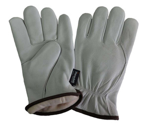 Industrial Men's Goat Grain Leather Anti-static Breathable Durable Full Fleece Lining Elastic Tightening Safety <b>Gloves</b> SAFETY - Product Image 1