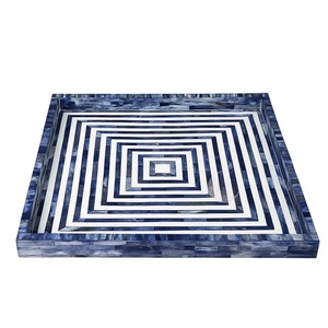 Plateau Feng Shui de Luxe Fait Main Écologique avec Incrustations en Os – Design Décoratif Élégant, Qualité Supérieure pour la Maison et la Cuisine (Idéal pour Servir) - Product Image 2