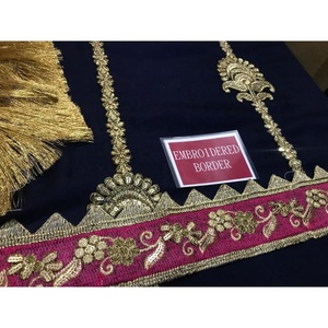2021 vente chaude traditionnelle soie Salwar Kameez pakistanais indien mariage Collection brodé en mousseline de soie fête porter costume fait - Product Image 2