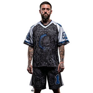 Personnalisation OEM, uniforme de lacrosse en mesh sublimé, vente en gros, nom et numéro sublimés, vêtements de lacrosse personnalisés, t-shirt pour hommes - Product Image 1